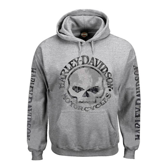 Medium Men's Hooded Sweatshirt, Willie G Skull Hoodie (M) 30296654