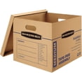 thumbnail image 1 of Medium Moving Box 10-Pack with Reinforced Handles, Tape-Free Assembly, and Lift-Off Lid (19-in x 14.5-in x 15.5-in), 1 of 7
