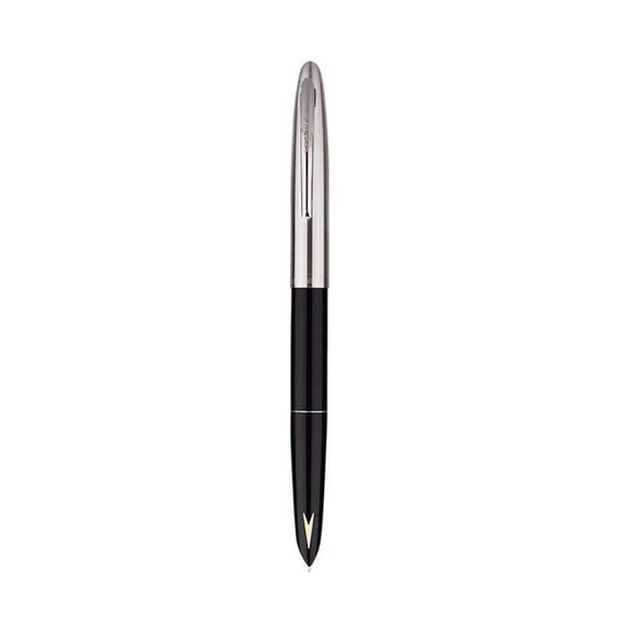 Medium Nib Classic Fountain Pen - Short Office Spin Style, 0.5mm Steel Tip, Pinch Gallbladder Ink System - Ideal for Students & Professionals