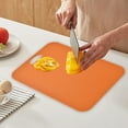 thumbnail image 1 of Medium Orange Plastic Cutting Board 12x8 Inch Kitchen Chopping Board with Double-Sided Design for Versatile Food Preparation, 1 of 7