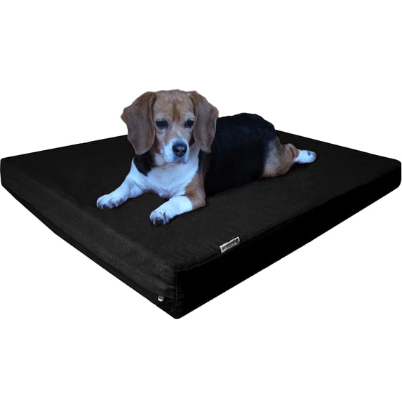 Medium Orthopedic Dog Bed with Cooling Gel Memory Foam, Waterproof Liner & Nylon Cover for Joint Support, Machine Washable, Navy Blue