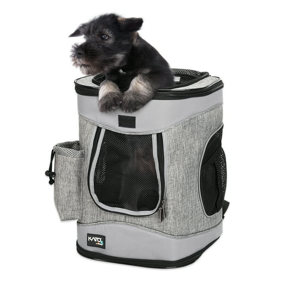 Medium Washable Pet Travel Backpack Carrier for Dogs/Cats, Breathable Mesh & Removable Sherpa Bed - Outdoor Carrier for Travel