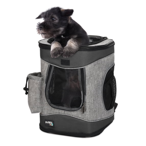 Medium Pet Travel Backpack Carrier for Dogs Cat Animal Puppy, Breathable Mesh Net Removable Sherpa Bed Outdoor Carrier f