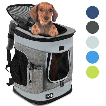 Medium Pet Travel Backpack Carrier for Dogs Cat Animal Puppy, Breathable Mesh Net Removable Sherpa Bed Outdoor Carrier f