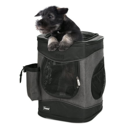 Medium Pet Travel Backpack Carrier for Dogs Cat Animal Puppy, Breathable Mesh Net Removable Sherpa Bed Outdoor Carrier f