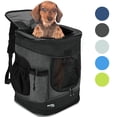 thumbnail image 1 of Medium Pet Travel Backpack Carrier for Dogs Cat Animal Puppy, Breathable Mesh Net Removable Sherpa Bed Outdoor Carrier f, 1 of 7