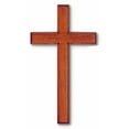thumbnail image 1 of Medium Plain Solid Mahogany Cross, 1 of 1