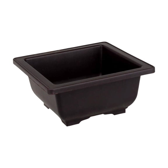 Medium Plastic Bonsai Pots, Square Bonsai Training Pots, Tree Flower Succulent Plant Growing Pot Container for Garden, Indoor, Home Decorative(6.7"x6.7"x3.2")