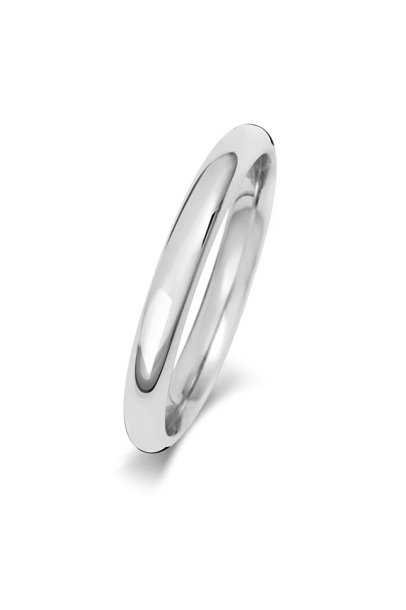 Medium Platinum 950 2.5mm Court Comfort Men/Women Wedding Band/Ring