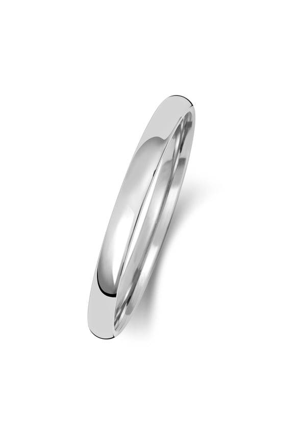 Medium Platinum 950 2mm Slight Court Comfort Men/Women Wedding Band/Ring