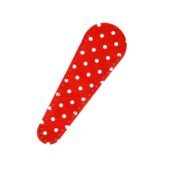Medium Polka Dot Embroidery Scissors Sheath Red