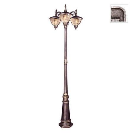 Medium Post Mount Light-Swedish Silver