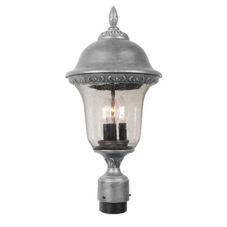 Medium Post Mount with Seedy Glass-Swedish Silver