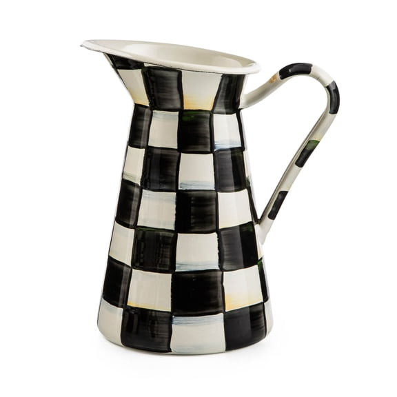 Medium Practical Pitcher with Courtly Check Design