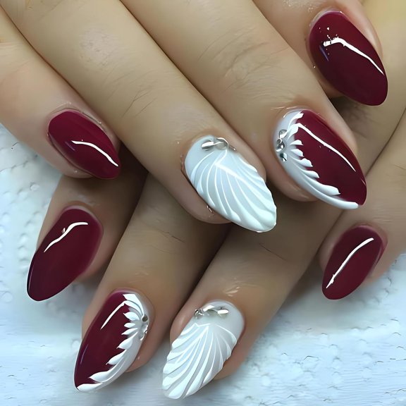 Medium Press on Nails Square Shape Purple Fake Nails with Designs Quicksand Glitter Glue on Nails French Acrylic False Nails Press ons Glossy Full Cover Stick on Nails for Women Finger Manicure 24Pcs