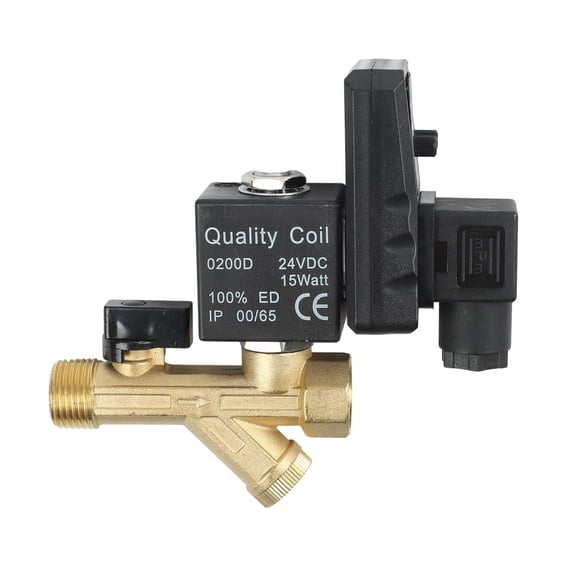 Medium Pressure Drain Timer Solenoid Valve for Air Compressor 1/2 Inch