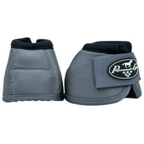 Medium Professional Choice Tack Ballistic Overreach Horse Bell Boots Charcoal