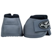 Medium Professional Choice Tack Ballistic Overreach Horse Bell Boots Charcoal