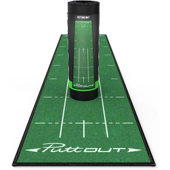 Medium Putting Mat - Perfect Your Golf Putting (7.9ft x 1.6ft)(Green)