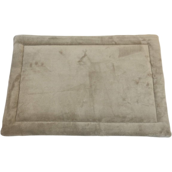 Medium QuietTime Taupe Micro Terry Pet Bed, Ultra-Soft & Cushioned Crate Pad for 30-inch Crates, Machine Washable