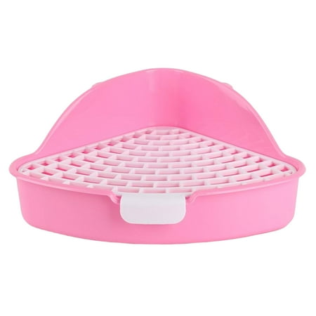 Medium Rabbit Toilet Trainer for Rabbit Hamster Supplies Pink