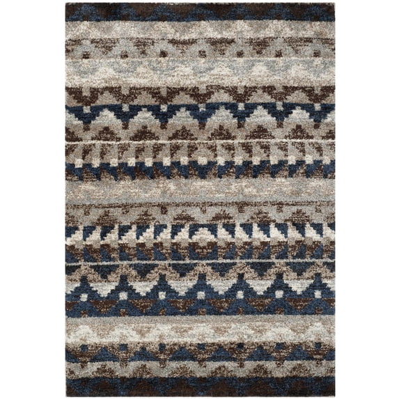 Tahoe Beige/Grey Medium Rectangle Rug-Color:Beige/Grey,Design:Contemporary,Shape:Rectangle,Size:7'6"L x 5'1" W