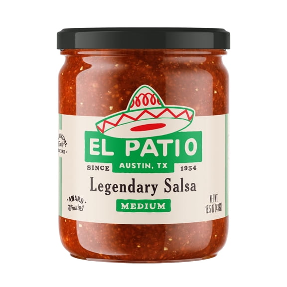 El Patio Medium Red Salsa, 15.5 oz, Austin, Texas