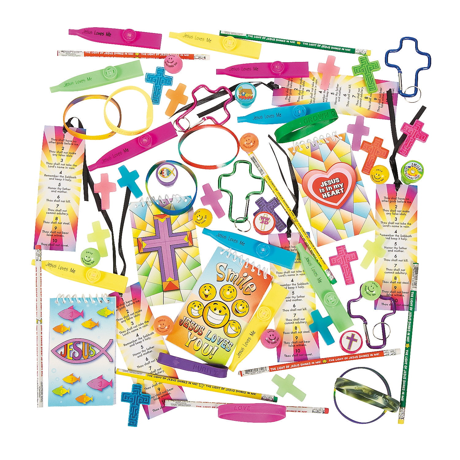 Medium Religious Assortment (100Pc) - Party Favors - 100 Pieces