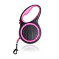 thumbnail image 1 of Medium Retractable Dog Leash 16 Long Up To 44 Lbs Reflective Colored Belt 16 Ft - Rose Red, 1 of 1