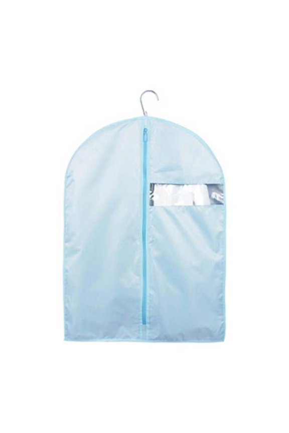 Medium Reusable Garment Dust Proof Clothes Zipped Storage Suit Bag, Blue
