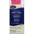 thumbnail image 1 of Medium Rickrack 1/2"X2-1/2yd - Berry Sorbet, 1 of 2