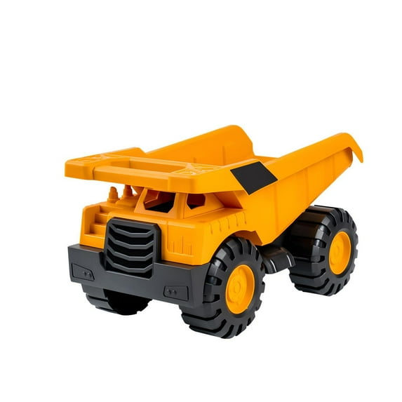 Medium Sand Digger Truck with Inertia Drive – Friction Powered Construction Vehicle for Beach and Sandbox – Thick Drop-Resistant Plastic