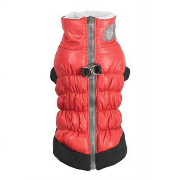 Medium Scrunchy Puffer Vest - Red