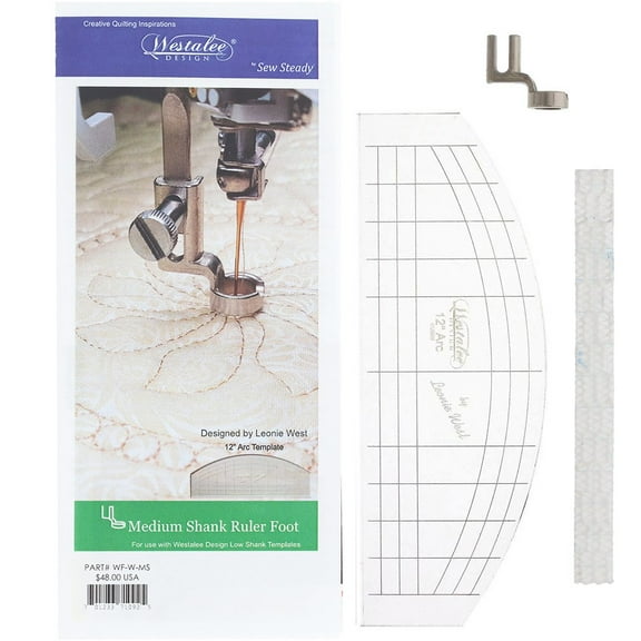 Ruler Foot w/ 3mm Arc Template, Medium Shank