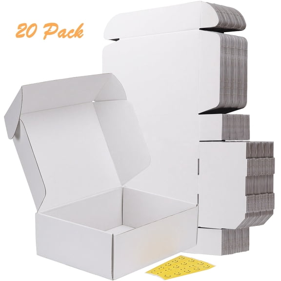 Medium Shipping Boxes,12x9x4 Corrugated Cardboard Box for Packing and Moving, 20 Pack