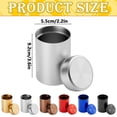 thumbnail image 1 of Medium Silver Portable Aluminum Tea Canister, Airtight Travel Tea Storage Tin for Loose Leaf Tea Outdoor Daily, 1 of 4