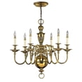 thumbnail image 1 of 4416BB Hinkley Lighting Cambridge - Medium Single Tier Chandelier in Traditional Style - 29 Inches Wide by 26.5 Inches High, 1 of 6