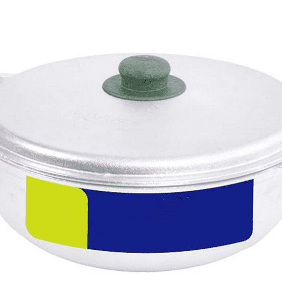 (Medium Size) Caldero 18 Cups - 6.3 QT / 6 L, Stainless Aluminum Pot, Even Heat Distribution and Fast Cooking Dutch Oven Pot, Ergonomic Handles, Ideal for Rice, French Fries, and More