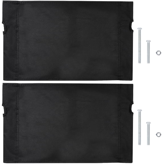 Medium Size Camp Chair Replacement Fabric Oxford Cloth Outdoor Folding Chair Seat Replacements 480x285mm Black Waterproof High Back Camping