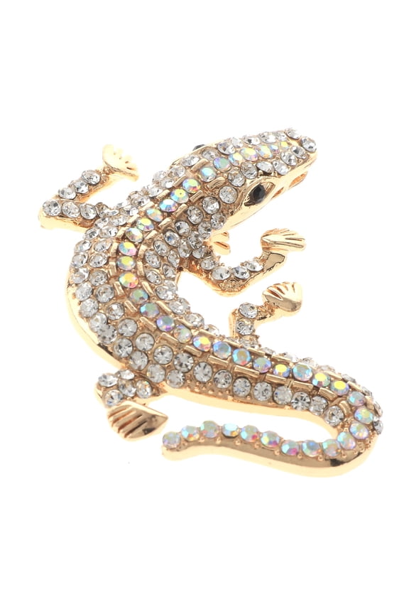 Medium Size Crystal Alligator Pin