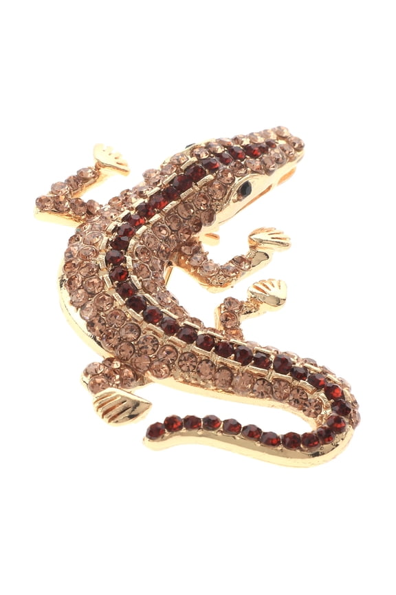 Medium Size Crystal Alligator Pin
