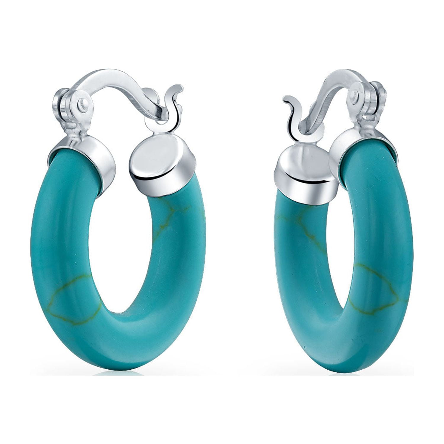 Bezel Rope Edge Earrings - Medium Size in Blue Topaz – Bella's Fine Jewelers