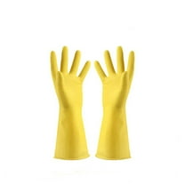 Medium Size Thin Latex Cleaning Gloves Kitchen Dishwashing Household Rubber Gloves with Oil Resistance
