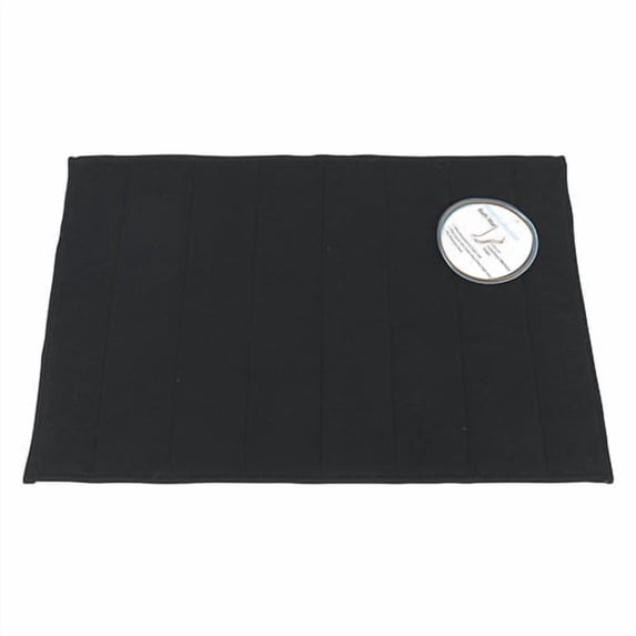 Medium-Sized, Memory Foam Bath Mat in Black