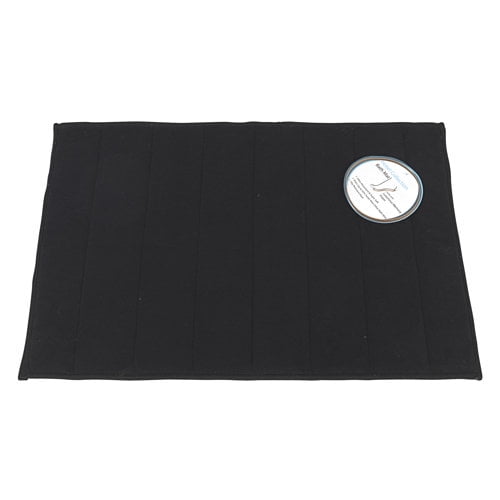 Medium-Sized, Memory Foam Bath Mat in Black