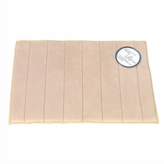 Carnation Home Fashions BM-MFM/08 Ivory Ultra Luxurious Memory Foam Bath Bat with Non Skid Latex Backing Size 17-Inch X 24-Inch