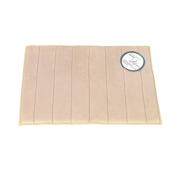 Carnation Home Fashions BM-MFM/08 Ivory Ultra Luxurious Memory Foam Bath Bat with Non Skid Latex Backing Size 17-Inch X 24-Inch