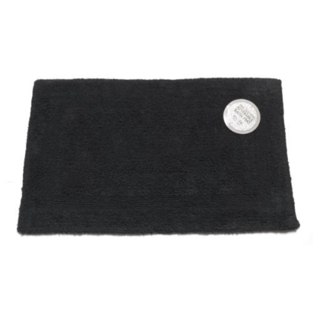 MediumSized, Reversible Cotton Bath Mat in Black