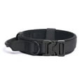 thumbnail image 1 of Medium Sized Tactical Dog Collar, Training Collar With Quick Release Metal Clasp - BLACK - M, 1 of 5
