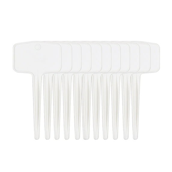 Medium-Sized Thickened Waterproof Plant Tags - 12PCS White Plastic Markers for Shrubs/Trees (19inx7.3inx5in)